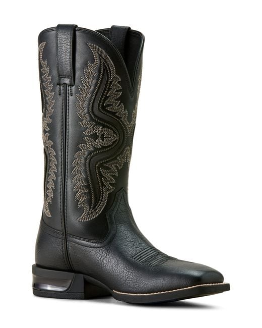 Ariat Black Captivate Wide Square Toe Cowboy Boot for men