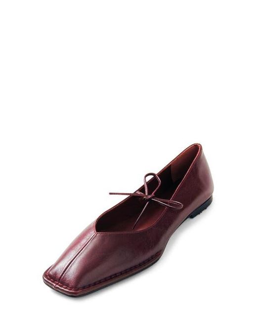 Alohas Purple Sway Square Toe Ballet Flat