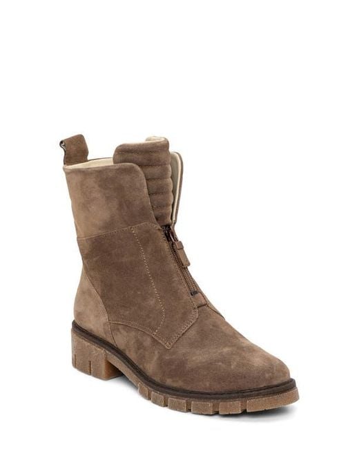 Ara Brown Deon Zip Combat Boot