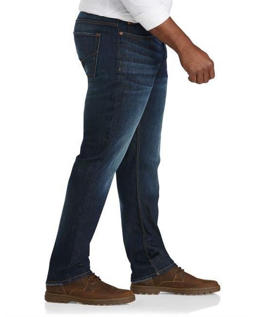 True Nation by DXL Blue Murphy Tapered-Fit Stretch Jeans for men