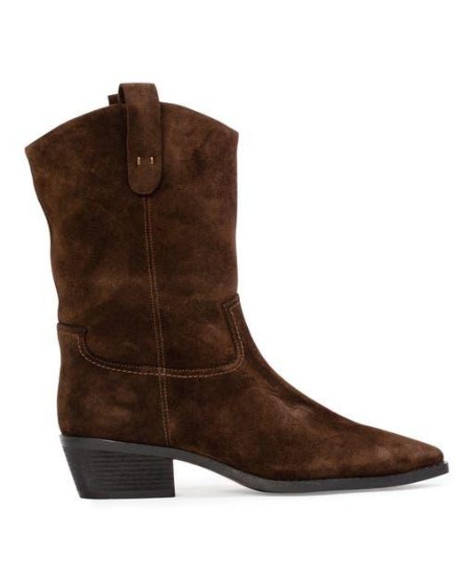 Black Suede Studio Brown Casey 55 Suede Boot