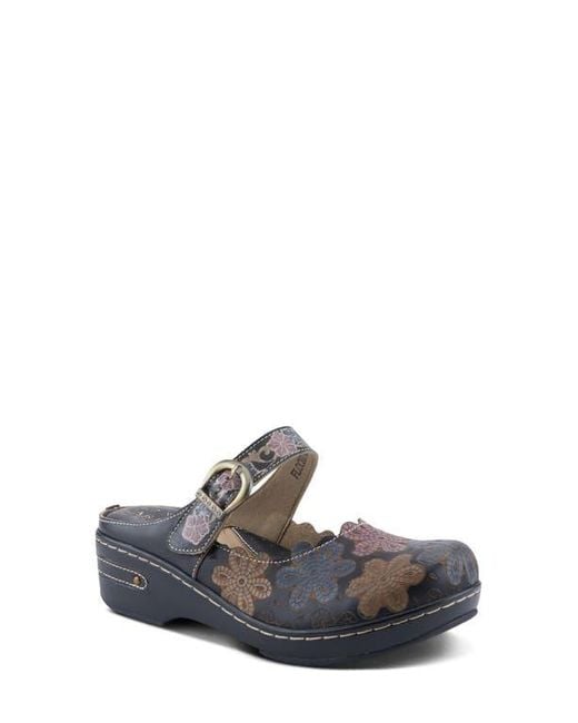 Spring Step White Flochino Platform Mule