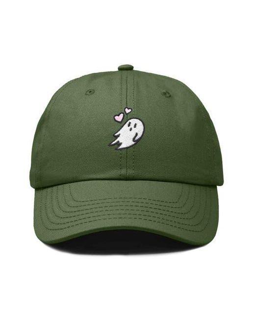 Alix Green Heartly Ghost Embroidered Cap
