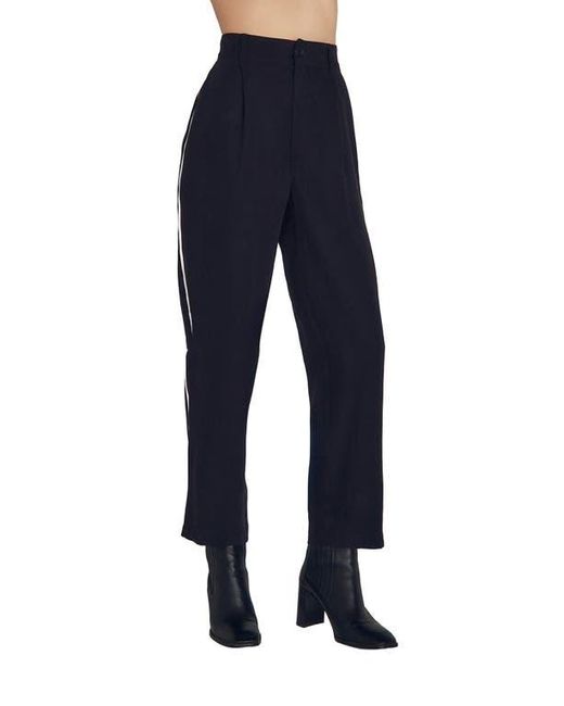 Bella Dahl Blue Piped High Waist Ankle Pants