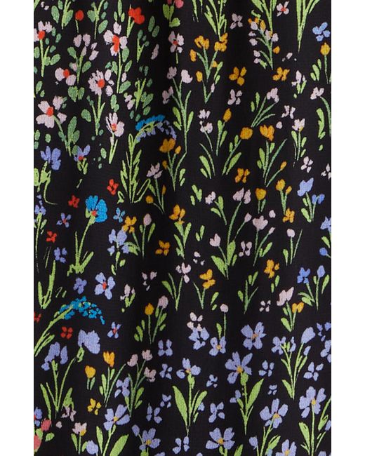 Ramy Brook Multicolor Avayah Floral Print Ruffle Maxi Dress