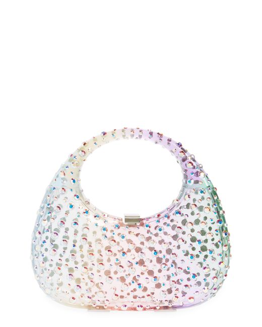 L'ALINGI Multicolor Melini Crystal Embellished Resin Clutch