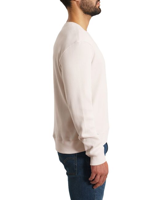 Jared Lang Blue Long Sleeve Cotton Rib T-shirt for men