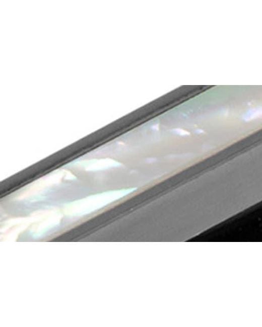 Cufflinks Inc. Brown Mother-Of-Pearl Inlaid Tie Clip for men