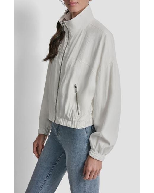 DKNY Gray 1989 Logo Jacket