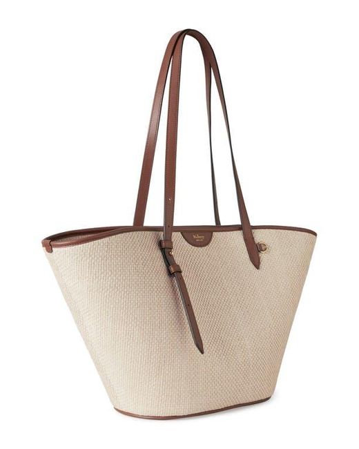 Mulberry Natural Raffia Basket Tote