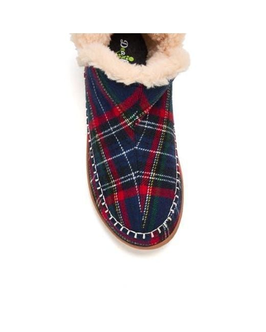 Dearfoams Blue Brixen Bootie Slipper for men
