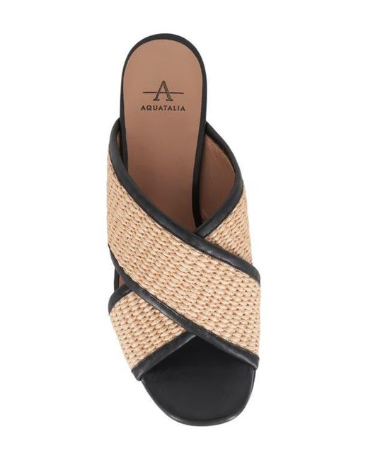 Aquatalia Multicolor Madyson Water Repellent Platform Slide Sandal