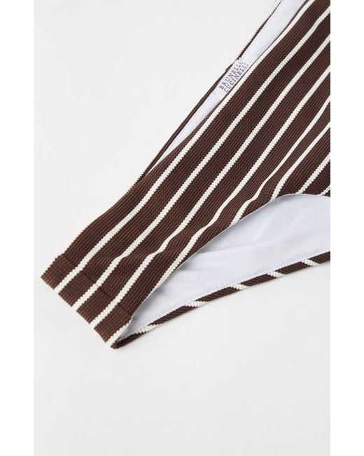 Brunello Cucinelli Brown Bikini Bottoms