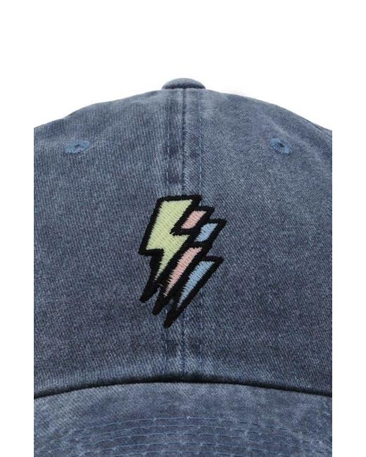 Alix Blue Lightning Cap for men
