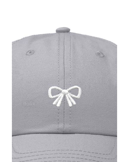Alix Gray Bow Dad Cap