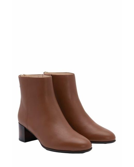 ABEO Brown Plaza Back Zip Boot