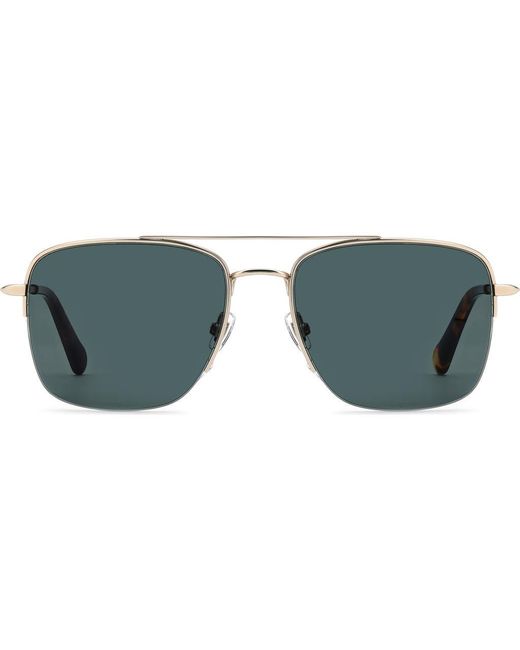 Fossil Gray 57Mm Rectangular Sunglasses for men