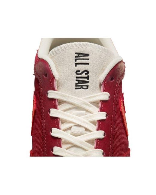 Converse Red Run Star Trainer Ox Sneaker