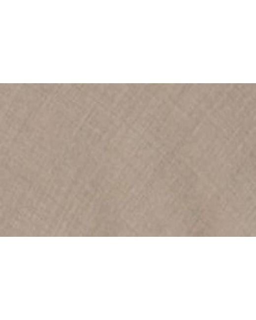 Lafayette 148 New York Natural Short Sleeve Pleated Waist Responsible Stretch Wool Dress