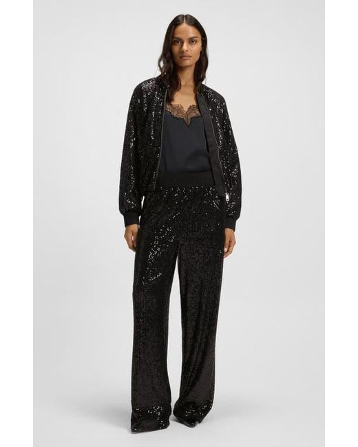 Boss Black Jilloi Sequin Bomber Jacket