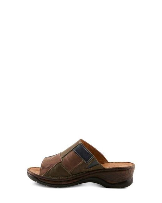 Spring Step Brown Nivara Slide Sandal