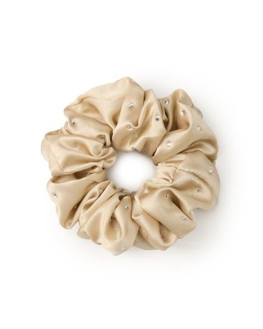 OLAH Natural Crystal Twinkle Silk Scrunchie