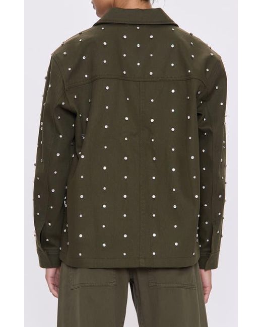 Pistola Women's Green Cosette Embellished Utility Jacket