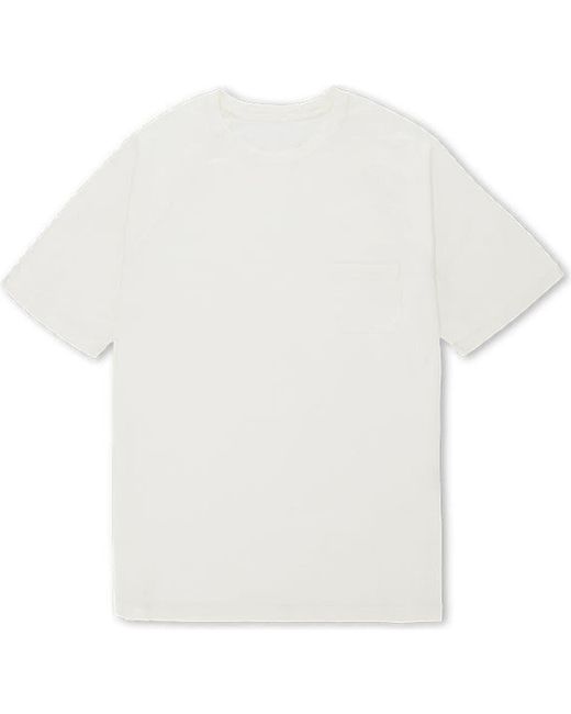 Fortela White Vermont Jersey T-Shirt With Chest Pocket for men