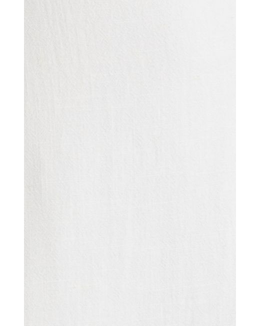 BP. White Foldover Strapless Minidress