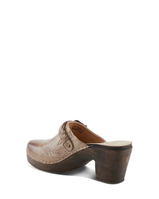 Spring Step Brown Calliroe Platform Clog