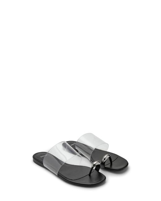Mango Gray Transparent Slide Sandal