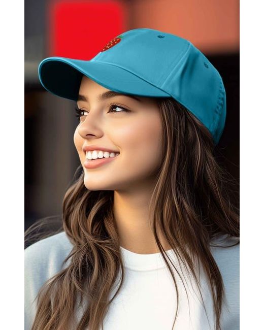 Alix Blue Strawberry Hat