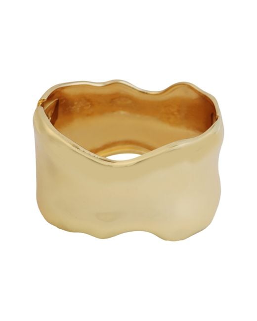 Panacea Yellow Hammered Bangle
