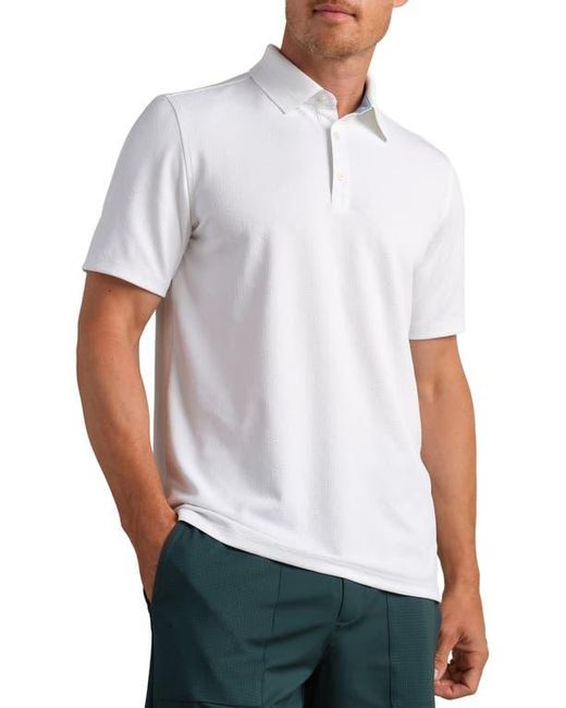 Rhone White Fairway Performance Golf Polo for men