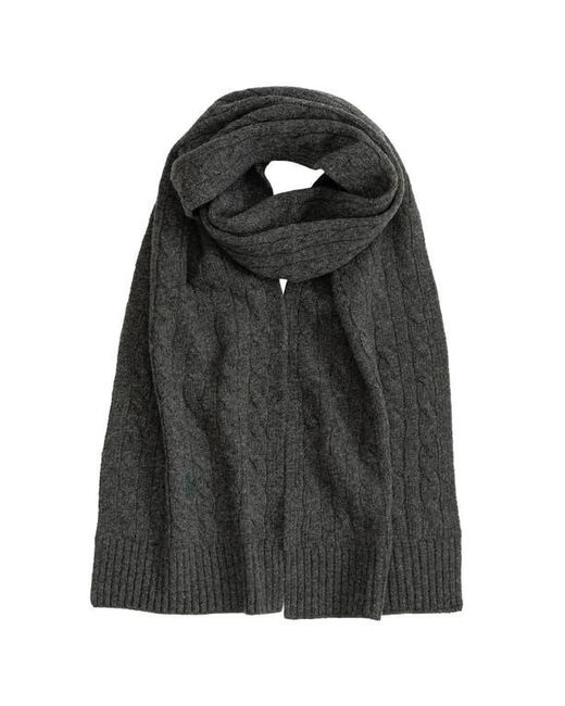 Polo Ralph Lauren Black Classic Cable Scarf for men