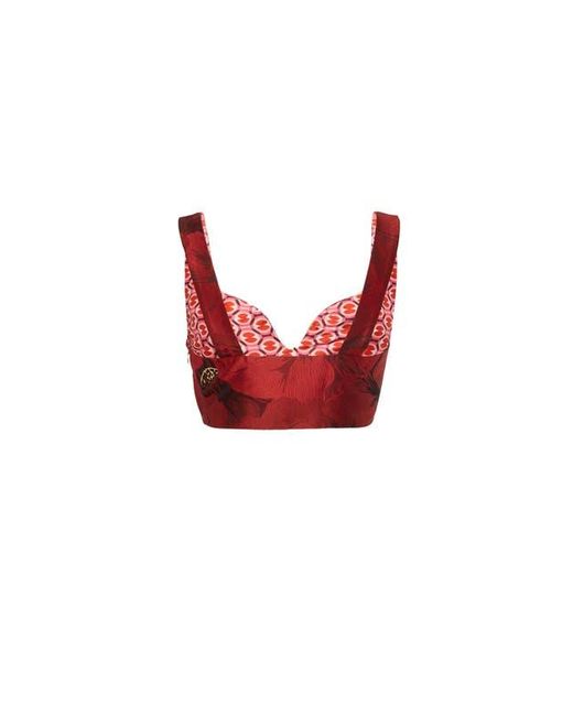 LaDoubleJ Red Baia Crop Top