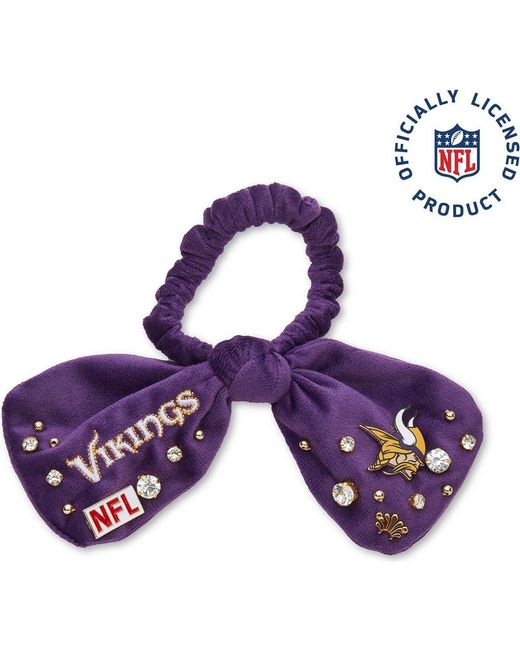 Lele Sadoughi Purple Minnesota Vikings Bow Scrunchie