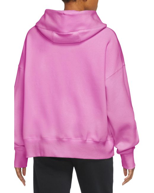 Nike Pink Sportswear Phoenix Fleece Pullover Hoodie