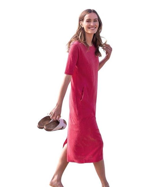 knee length dresses for ladies Women's Linen Desert Dress With Sleeves