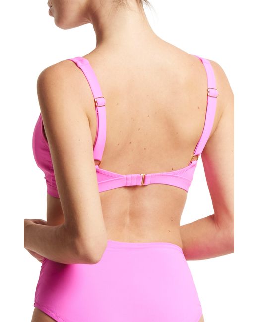 Hanky Panky Pink Wrap Front Bikini Top