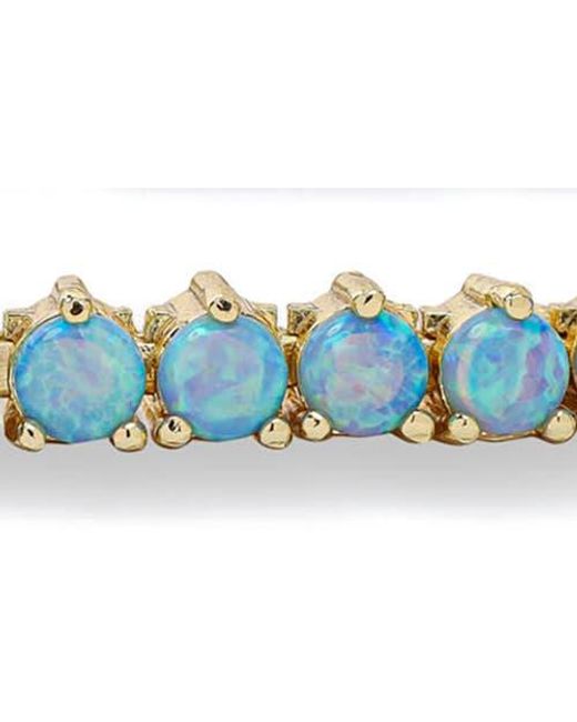 Melinda Maria Multicolor Not Your Basic Lab-Created Opal Tennis Bracelet