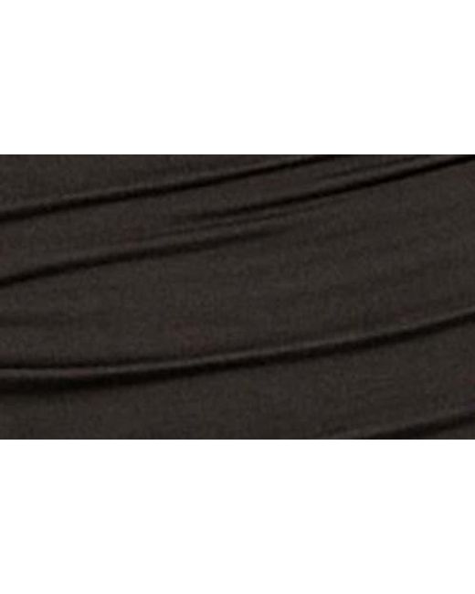 Guess Black Evie Ruched Body-Con Minidress