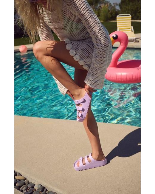Birkenstock Purple Papillio By Florida Platform Flex Essentials Slide Sandal