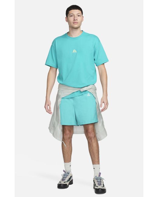 Nike Blue Acg Reservoir Goat Water Repellent Hybrid Shorts for men