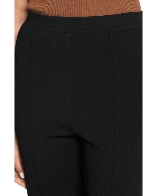 Theory Black Compact Crepe Pants