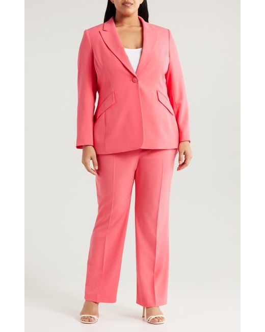 Tahari Pink One-Button Blazer
