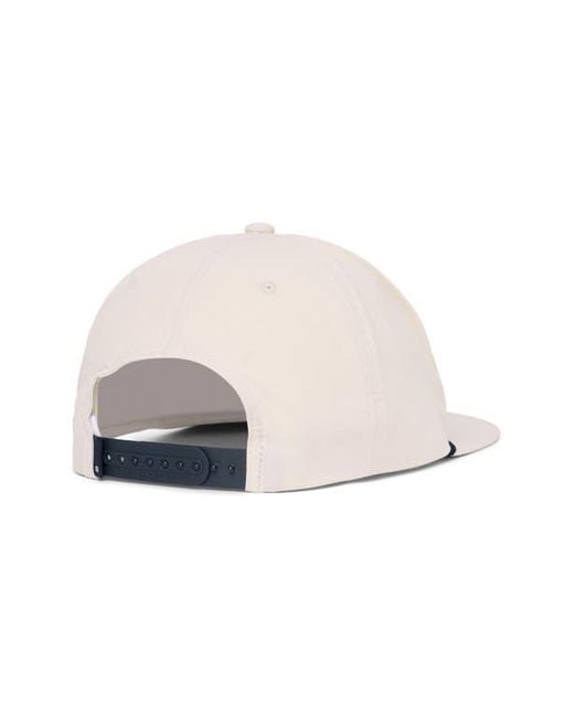 Travis Mathew White Lost Mapes Snapback Golf Cap for men
