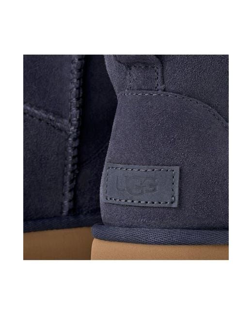 Ugg Blue Ugg Classic Mini Ii Genuine Shearling Lined Boot