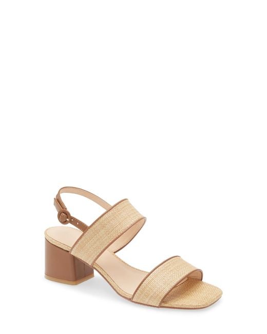 Chocolat Blu Metallic Double Strap Slingback Sandal