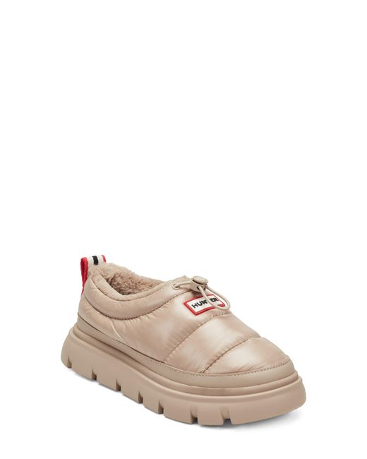 Hunter Natural Madi Platform Puffer Slipper